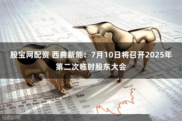 股宝网配资 西典新能：7月10日将召开2025年第二次临时股东大会