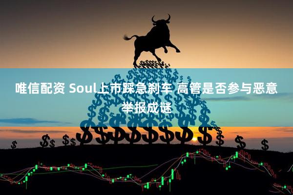 唯信配资 Soul上市踩急刹车 高管是否参与恶意举报成谜