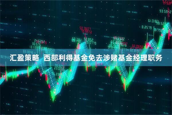 汇盈策略  西部利得基金免去涉赌基金经理职务